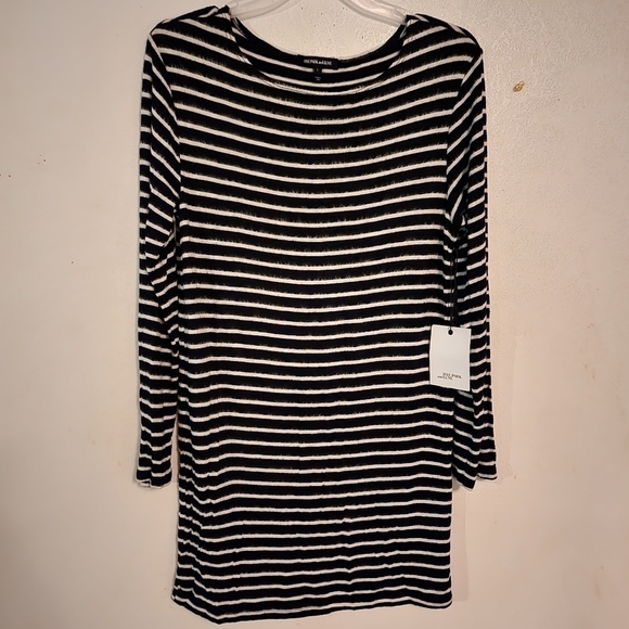 Hye Park and Lune Stripe Black White Dress Size 1/S NWT - Picture 1 of 12